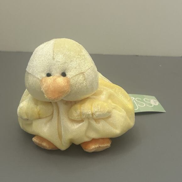 Vintage Russ Chubbies Lamb Sheep and Yellow Chick 4" Bean Bag Plush Lot of 2 - Picture 9 of 16